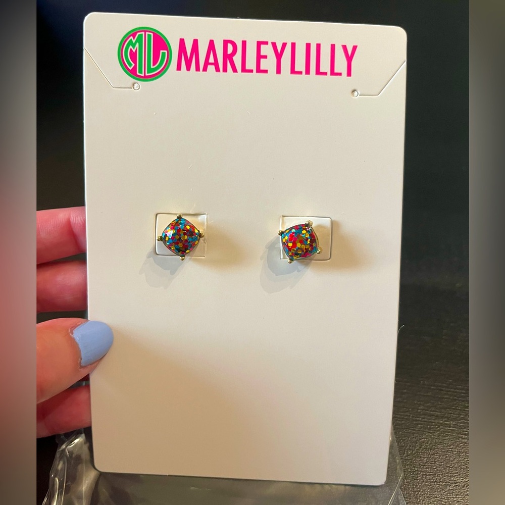 NEW MarleyLilly confetti stud earrings